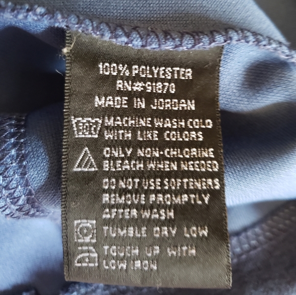 Pebble Beach Blue 1/4 Zip Long Sleeve Pullover Large.  FF141 - Picture 4 of 4